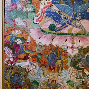 Een 'Mahakala' thangka, Tibet, 19e eeuw — foto 23