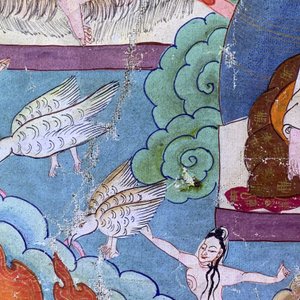 Een 'Mahakala' thangka, Tibet, 19e eeuw — foto 29