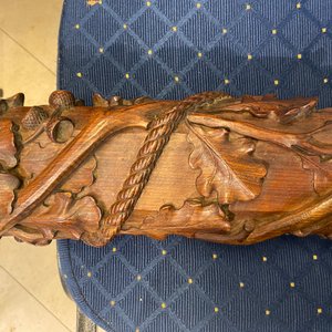 Een mahoniehouten bootsmast met eikenranken, Frankrijk of Italië, 18e eeuw — foto 19