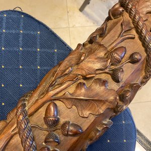 Een mahoniehouten bootsmast met eikenranken, Frankrijk of Italië, 18e eeuw — foto 43