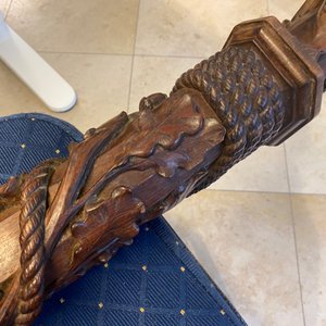 Een mahoniehouten bootsmast met eikenranken, Frankrijk of Italië, 18e eeuw — foto 53