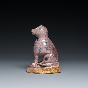 Een mangaan model van een kat, wellicht Noord-Frankrijk, gedateerd 1709 — foto 4