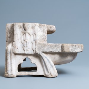 Een marmeren kilga, Fatimid dynastie, Egypte, 11/12e eeuw — foto 2