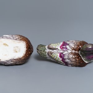 Een Meissen porseleinen dekselterrine in de vorm van een eend, Duitsland, 18e eeuw — foto 7