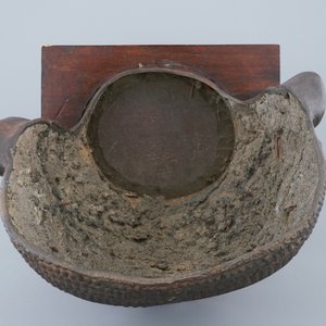 Een met goud bespat bronzen hoofd van Boeddha, Zuid-Oost Azië, 19/20e eeuw — foto 3