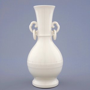 Een monochrome blanc de Chine vaas met onderglazuur decor, Kangxi — foto 3