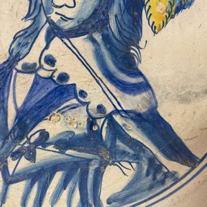 Een Nederlandse majolica portretschotel met Prins Willem II van Oranje, midden 17e eeuw — foto 7