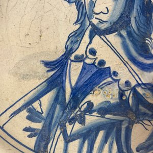Een Nederlandse majolica portretschotel met Prins Willem II van Oranje, midden 17e eeuw — foto 8