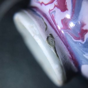Een ongewone Chinese miniatuur faux-marbre vaas, 18e eeuw — foto 14