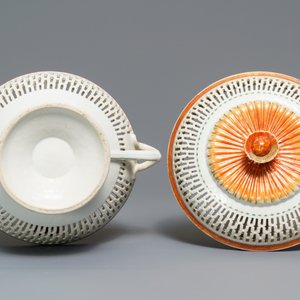 Een opengewerkte Chinese dekselkom voor kastanjes, Qianlong — foto 7
