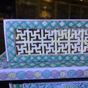 Een opengewerkte Chinese verte biscuit wierookbrander, 19e eeuw — foto 17