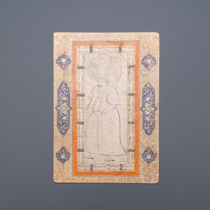 Een Ottomaanse miniatuur: 'Pasja met tulband', inkt en gouache op papier, 18e eeuw — foto 2