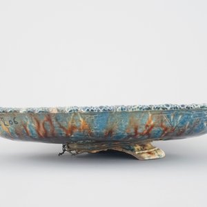 Een ovalen schotel in Palissy stijl met "De doop van Christus", 17e eeuw — foto 4
