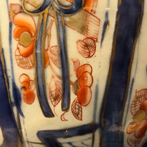Een overgedecoreerde Chinese blauwwitte kraakporseleinen kom, Wanli — foto 15