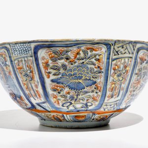 Een overgedecoreerde Chinese blauwwitte kraakporseleinen kom, Wanli — foto 2