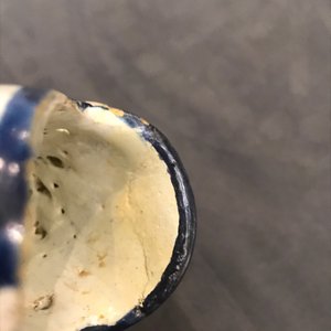 Een paar blauwwitte modellen van schoentjes, Friesland, Bolsward, 2e helft 18e eeuw — foto 11