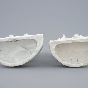 Een paar Chinese blanc de Chine groepjes van de Hoho-broers, Kangxi — foto 7