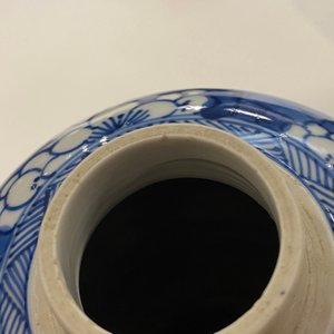 Een paar Chinese blauw-witte gemberpotten en een theepot, Kangxi — foto 20