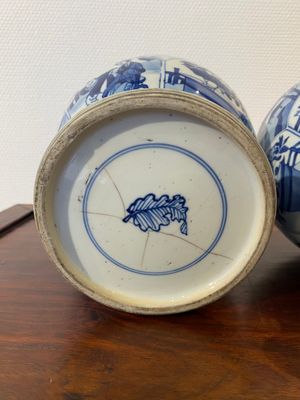 Een paar Chinese blauw-witte vazen, Kangxi — foto 10