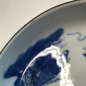 Een paar Chinese blauwwitte 'Bleu de Hue' koppen en schotels voor de Vietnamese markt, Neifu merken, 19/20e eeuw — foto 12