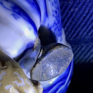 Een paar Chinese blauwwitte figuren, mog. voor de Vietnamese markt, 19e eeuw — foto 21