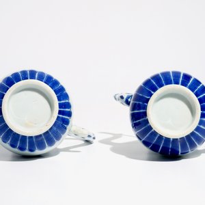 Een paar Chinese blauwwitte kannen, Transitie periode — foto 6
