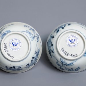 Een paar Chinese blauwwitte koppen en schotels, Ca Mau scheepswrak, Yongzheng — foto 9