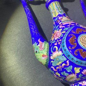 Een paar Chinese Canton email kannen voor de Vietnamese markt, 1e helft 19e eeuw — foto 13
