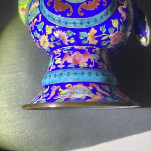 Een paar Chinese Canton email kannen voor de Vietnamese markt, 1e helft 19e eeuw — foto 18