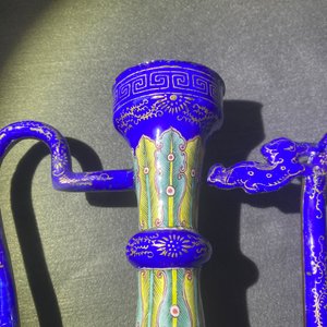 Een paar Chinese Canton email kannen voor de Vietnamese markt, 1e helft 19e eeuw — foto 20