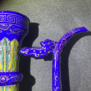 Een paar Chinese Canton email kannen voor de Vietnamese markt, 1e helft 19e eeuw — foto 31