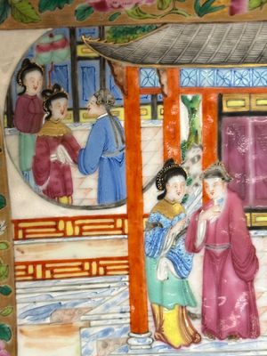 Een paar Chinese Canton famille rose bloemenhouders, 19e eeuw — foto 13