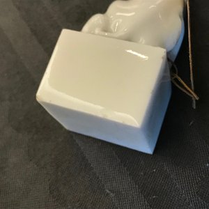Een paar Chinese Dehua blanc de Chine zegels met leeuwen, reliëfmerk, Kangxi — foto 20