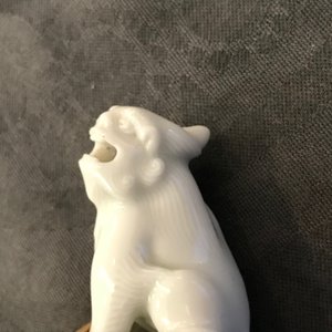 Een paar Chinese Dehua blanc de Chine zegels met leeuwen, reliëfmerk, Kangxi — foto 28