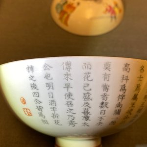 Een paar Chinese famille rose dekselkommen, Jiaqing merk en periode — foto 12