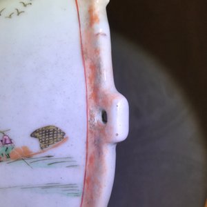 Een paar Chinese famille rose en faux marbre vazen, Qianlong — foto 27
