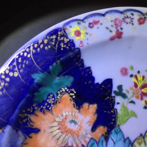 Een paar Chinese famille rose rechaud schotels met tabaksbladeren decor, Qianlong — foto 16
