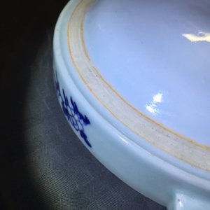 Een paar Chinese famille rose rechaud schotels met tabaksbladeren decor, Qianlong — foto 35