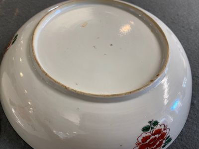 Een paar Chinese famille verte borden, Kangxi — foto 4
