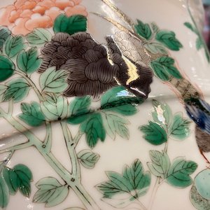 Een paar Chinese famille verte jardinières, 19e eeuw — foto 9