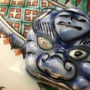 Een paar Chinese famille verte vazen met draken, 19/20e eeuw — foto 7