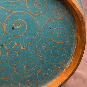 Een paar Chinese flesvormige cloisonné vazen met draken, 19e eeuw — foto 48