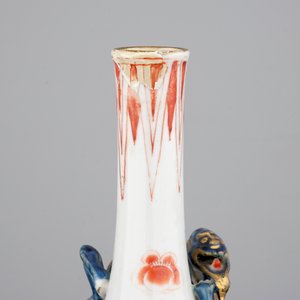 Een paar Chinese flesvormige vaasjes met Nederlandse beschildering, Kangxi, ca. 1700 — foto 5