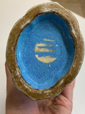 Een paar Chinese gelobde vazen met robin's-egg lazuur, 18/19e eeuw — foto 10