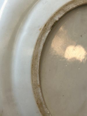 Een paar Chinese gemonogrammeerde Canton famille rose borden met zwart geglazuurde randen, 19e eeuw — foto 31