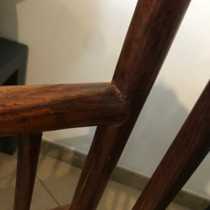 Een paar Chinese huanghuali houten stoelen, Republiek, 20e eeuw — foto 56