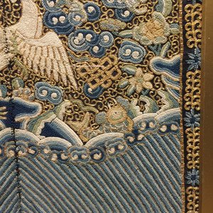 Een paar Chinese kesi 'rank badges' met wilde ganzen, 18/19e eeuw — foto 10