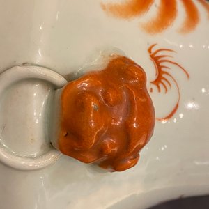 Een paar Chinese vazen met ijzerrood decor van Boeddhistische leeuwen, 19/20e eeuw — foto 11