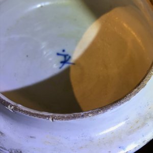Een paar grote blauw-witte Delftse dekselvazen, 18e eeuw — foto 40