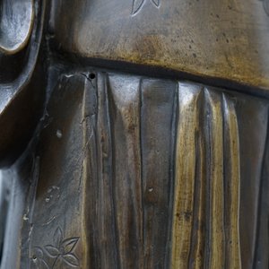 Een paar grote Chinese bronzen figuren voor de Vietnamese markt, 19e eeuw — foto 16